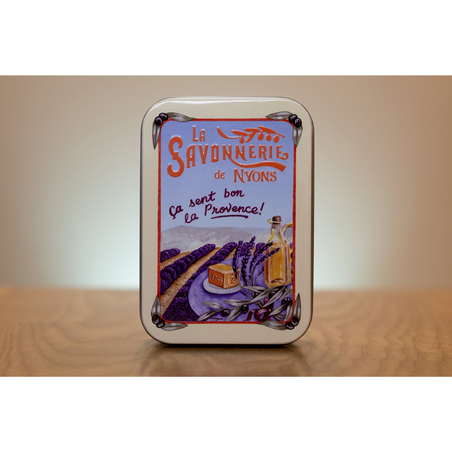 Lavender Soap in "Lavender Fields" Tin Box - La petite France Vilnius - Soap