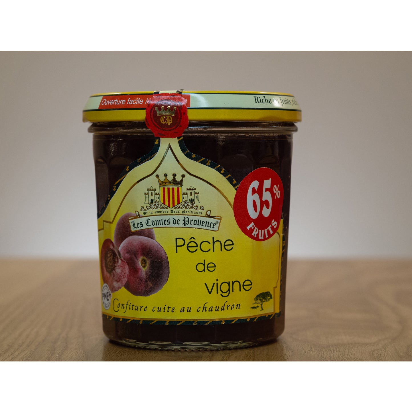 Confiture de Pêche de Vigne 65%, Vynuogių persikų uogienė 65 %,Джем из виноградных персиков 65%, Vine Peach Jam 