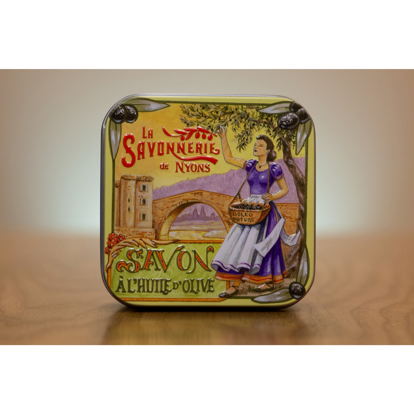 Lavender Soap in "Nyons Bridge" Tin Box - La petite France Vilnius - Soap