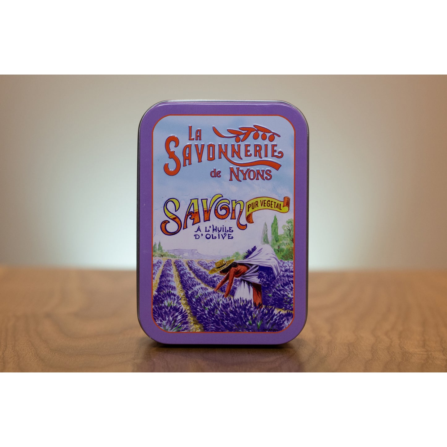 Lavender Soap in "Harvest" Tin Box - La petite France Vilnius - Soap