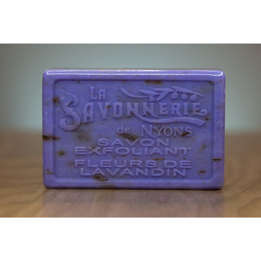 Exfoliating Lavendin Flower Soap, 3.5oz - La petite France Vilnius - Soap